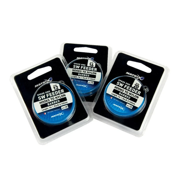 Matrix Spade End Sw Feeder Hooks To Nylon Size 20. 0.14mm